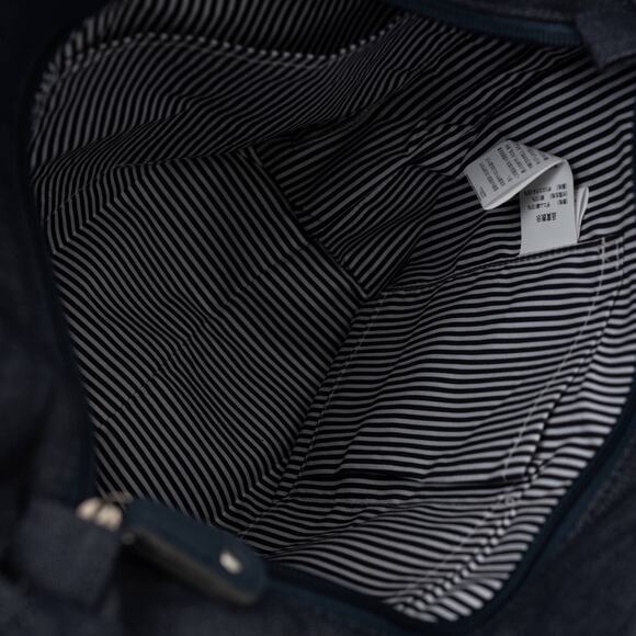 Kusuguru Japan Denim & Canvas Cat Tote Bag Dark Denim - Picture 7 of 7